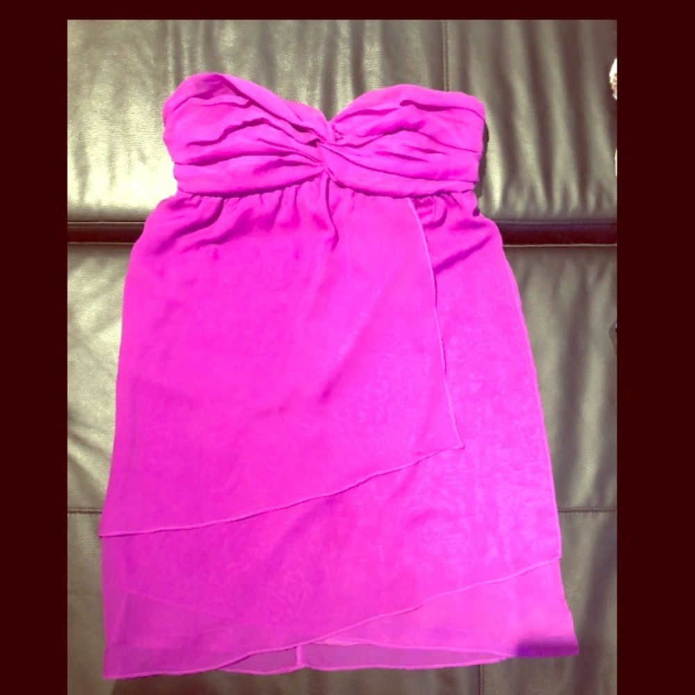 Forever 21 purple/pink strapless dress